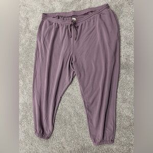 Madewell MWL Sweatpant Joggers Drawstring Purple Plus Size 4X Modal